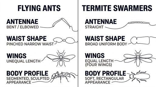 Flying Ants vs Termites Key Differences Homeowners Can Spot