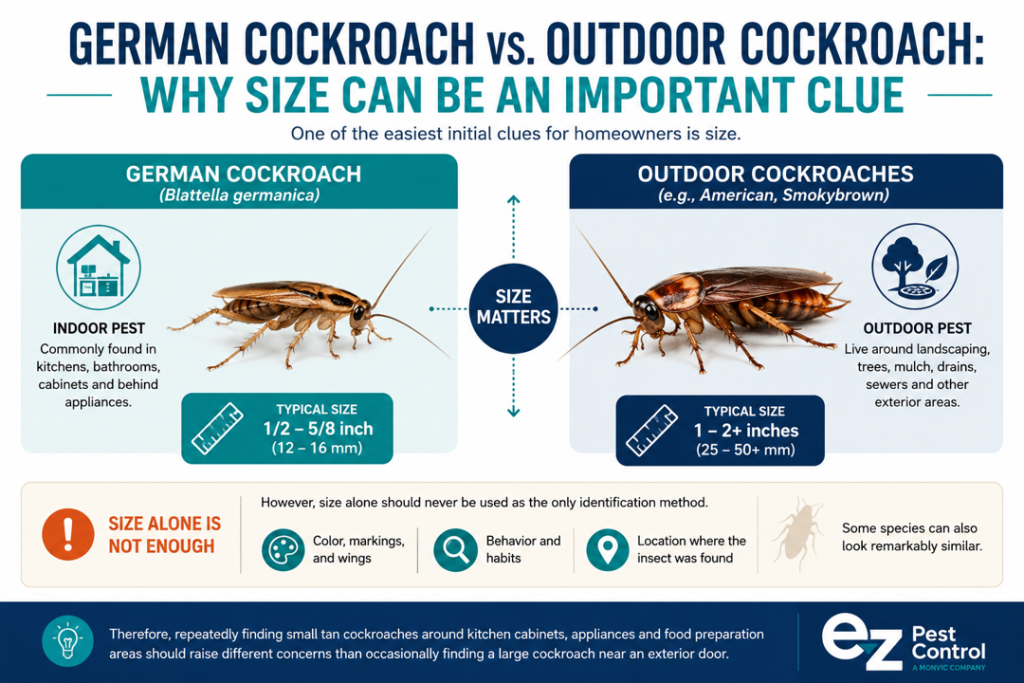 German Cockroach vs Outdoor Cockroach