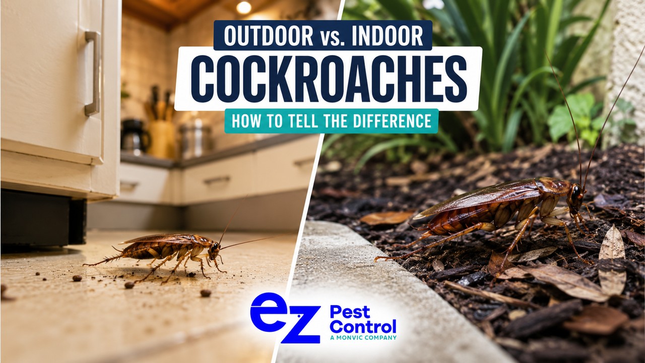 Contact EZ Pest Control for a professional cockroach inspection and a treatment strategy based on the species, the property and the actual source of the problem.