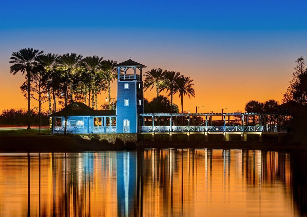 Lake Tradition at twilight, Port St. Lucie